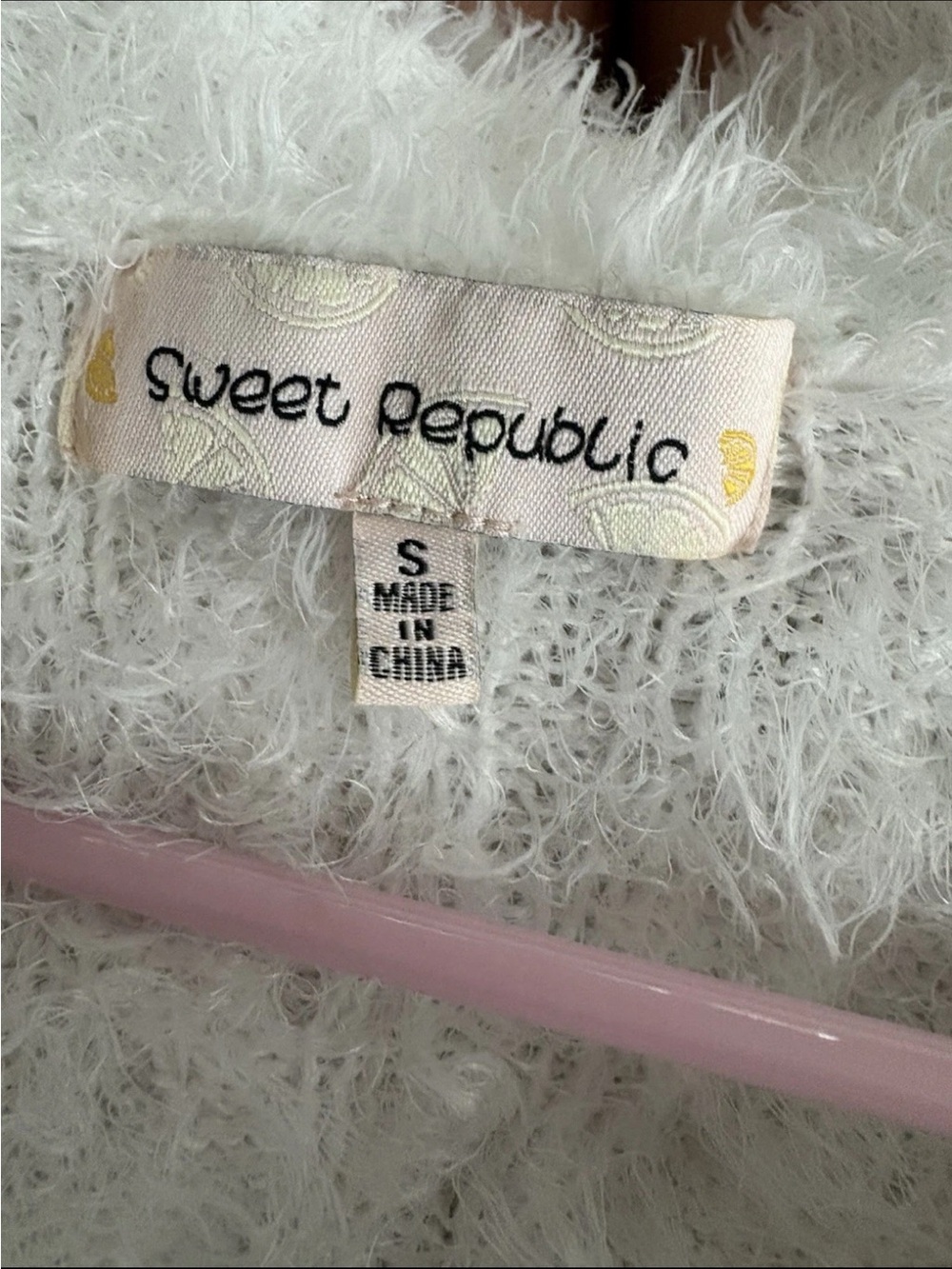 Textured Cream Fuzzy Button-Front Cardigan by - Picture 2 of 4